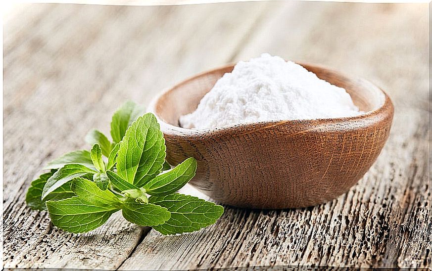 stevia on a table