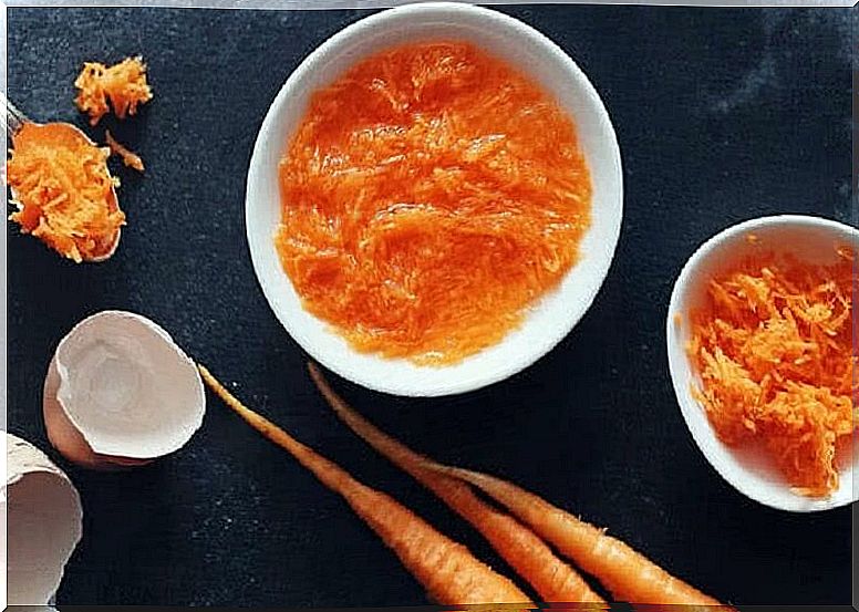 Carrot and egg white