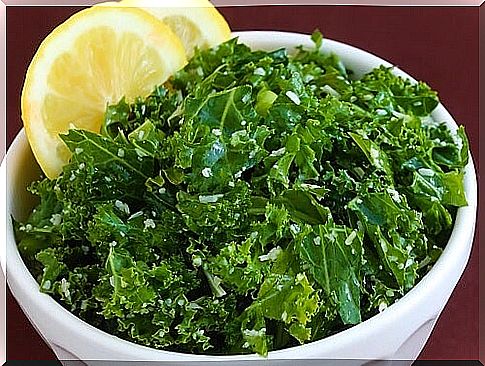 lemon and kale