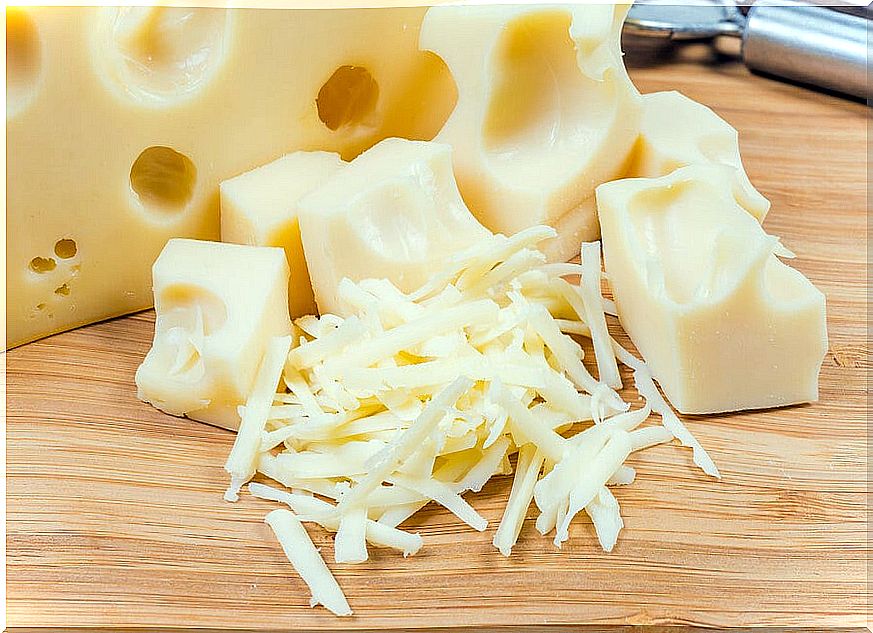 Cheese to add to recipes.