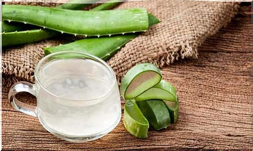 Aloe vera to eliminate dry mouth