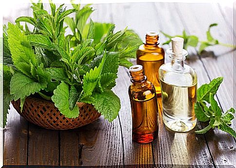 Peppermint essential oil to relieve indigestion