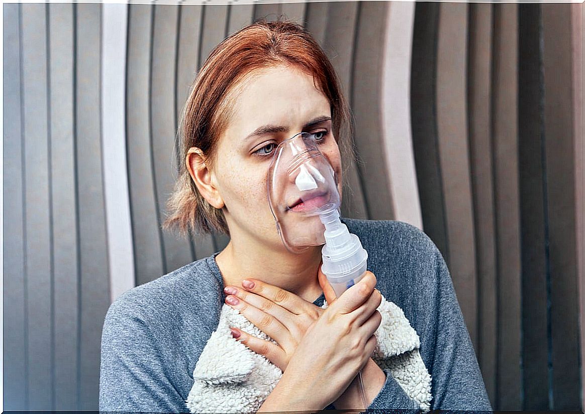 Nebulization to treat tachypnea.